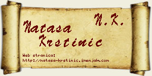 Nataša Krstinić vizit kartica